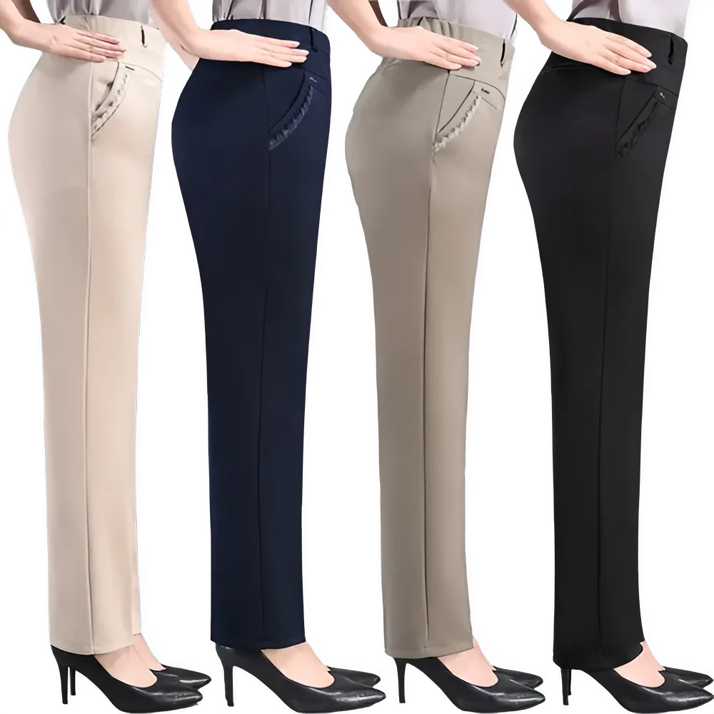 Pantalons d'Hiver Femme Élégants en Polaire