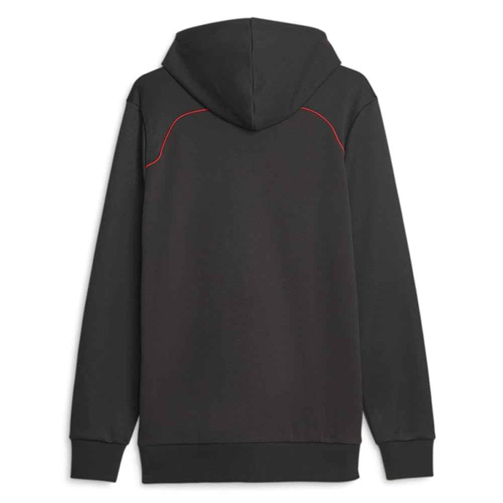 PUMA Mens Scuderia Ferrari Race Hooded Sweat Jacket Athletic Outerwear Casual - Black