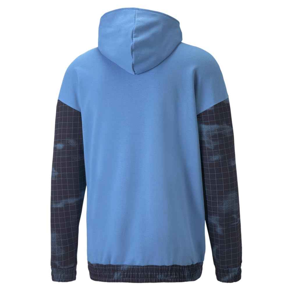 PUMA Mens Red Bull Racing Graphic Hoodie Athletic Outerwear Casual - Blue - Size S