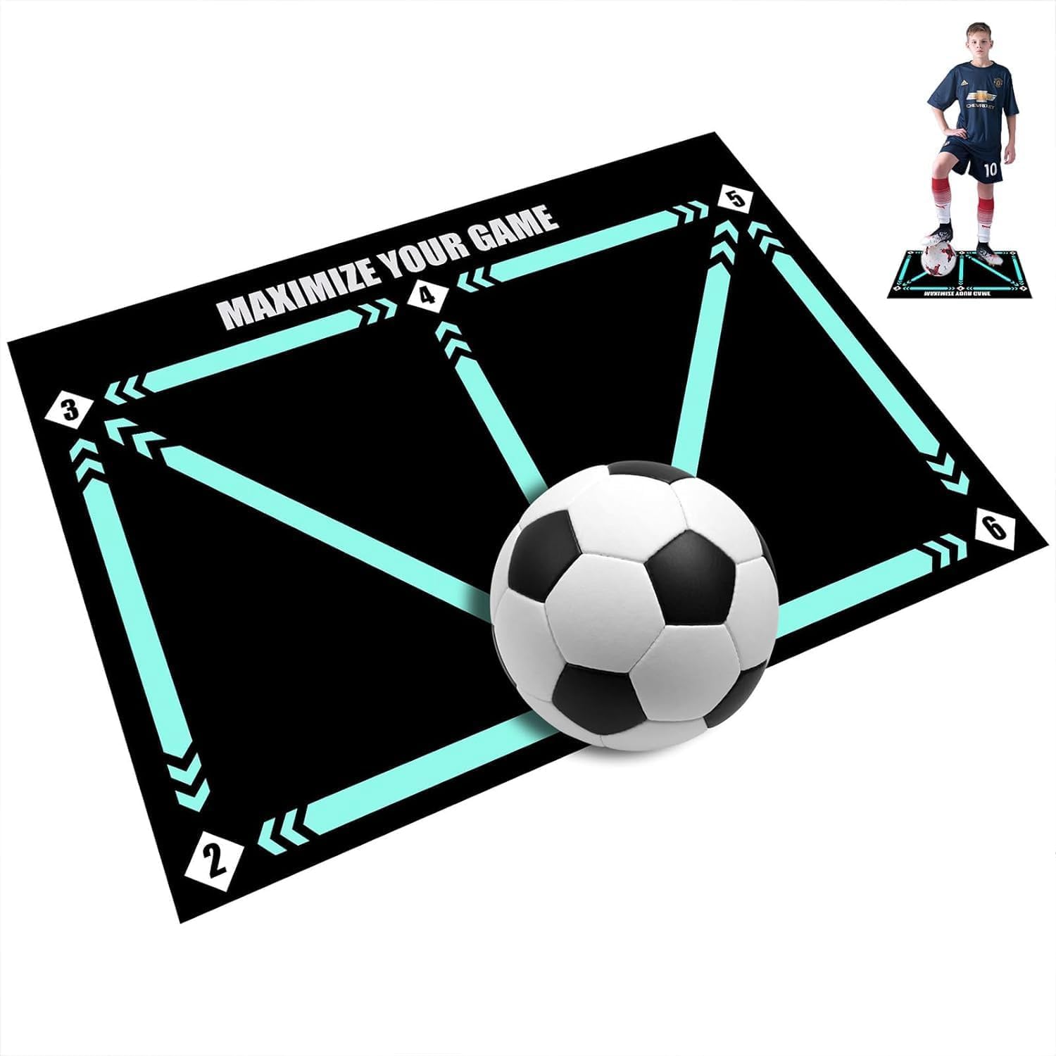 Tapis d'Entraînement Football pour Maîtriser la Précision et Améliorer vos Compétences - Elegance_empire-shop