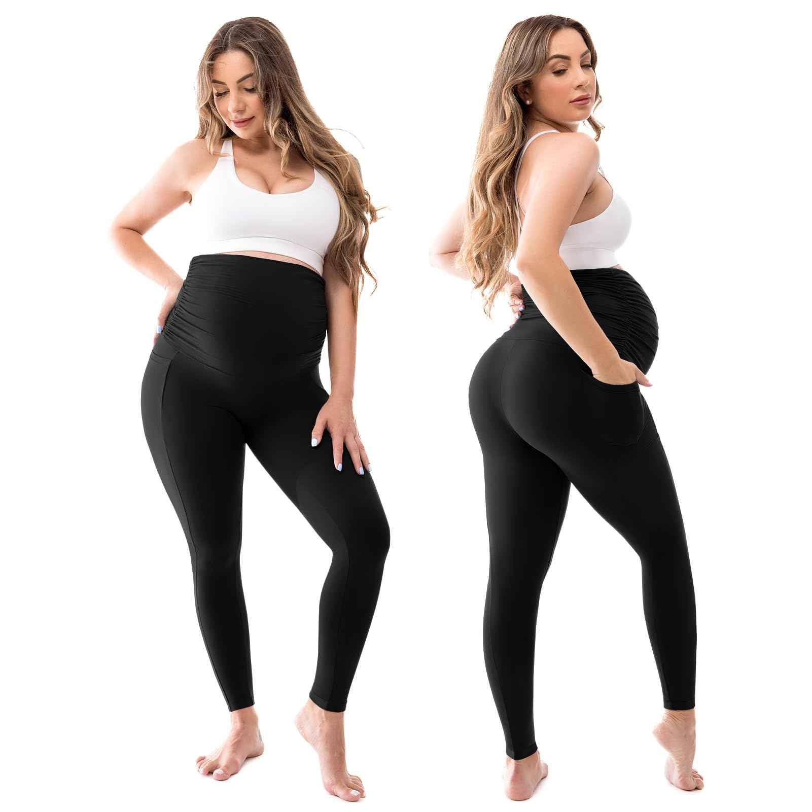 Leggings Maternité Confortables avec Poches