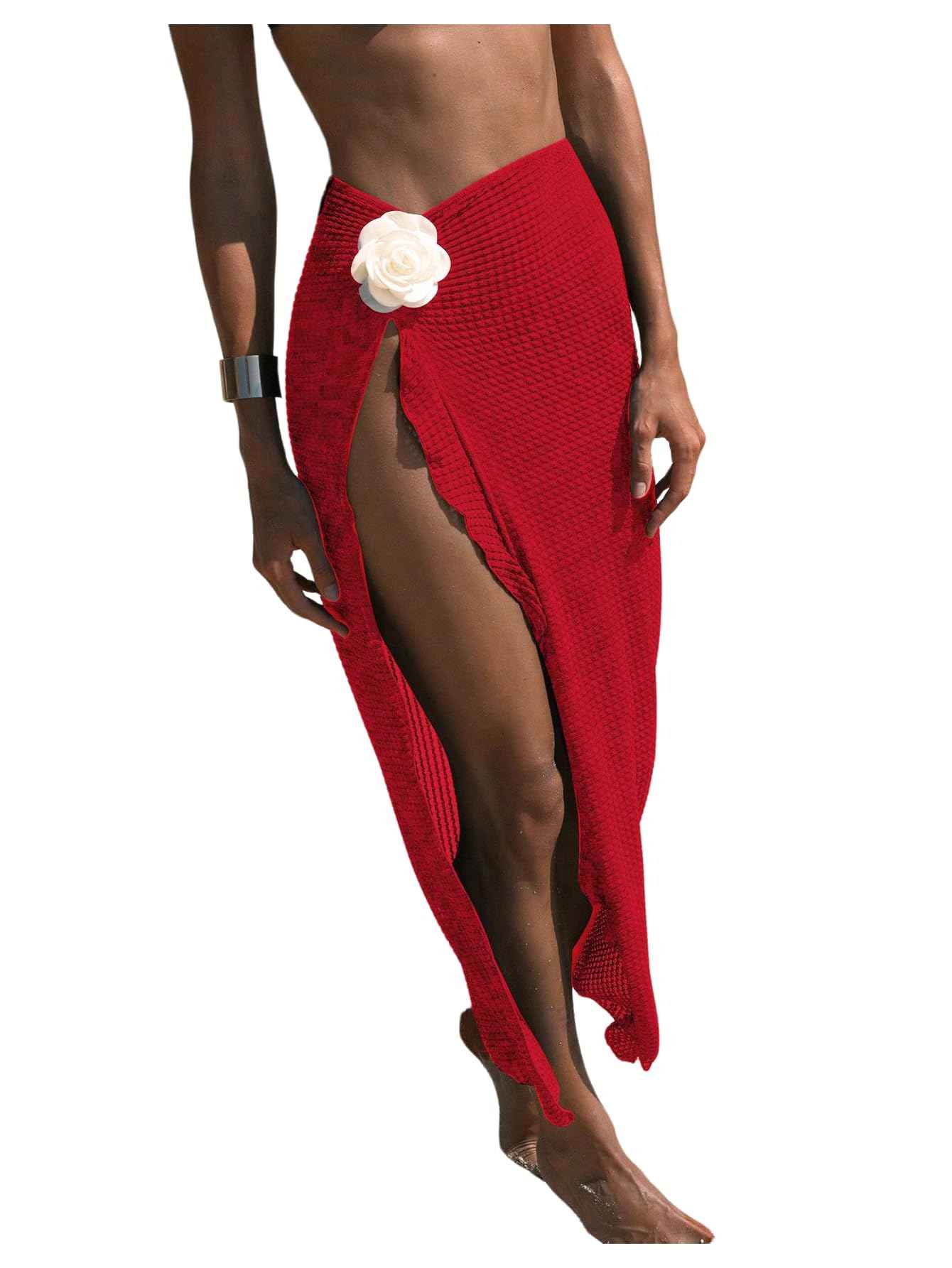 Jupe de Plage Échancrée Femme Verdusa