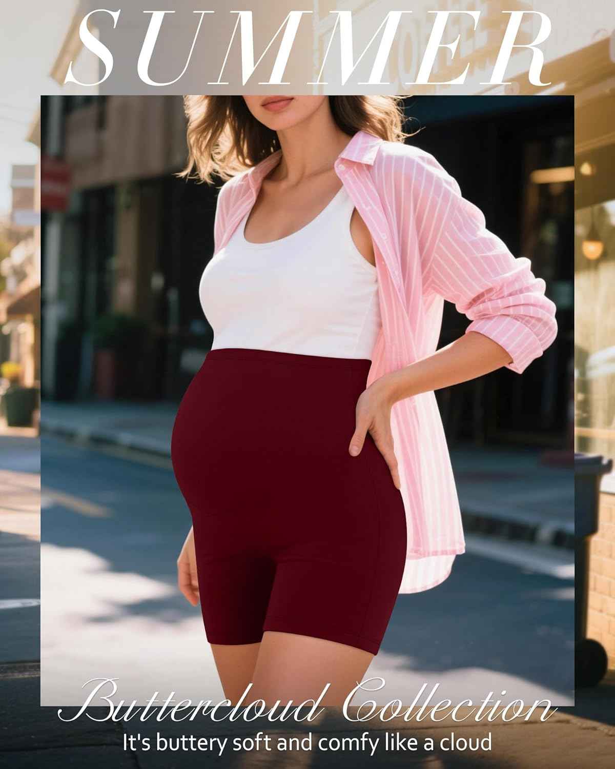 3 Shorts Maternité Taille Haute - Pack de 3