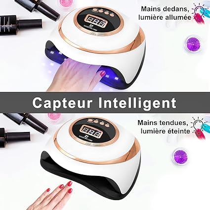 Lampe de Séchage des Ongles Professionnelle et Masseur Oculaire Intelligent 4D - Elegance_empire-shop
