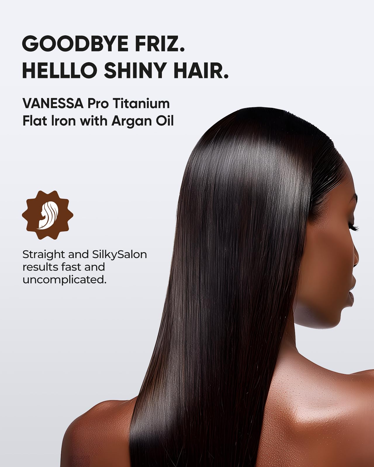 Lisseur de cheveux VANESSA PRO - Fer à lisser professionnel pour des cheveux lisses et brillants - Elegance_empire-shop