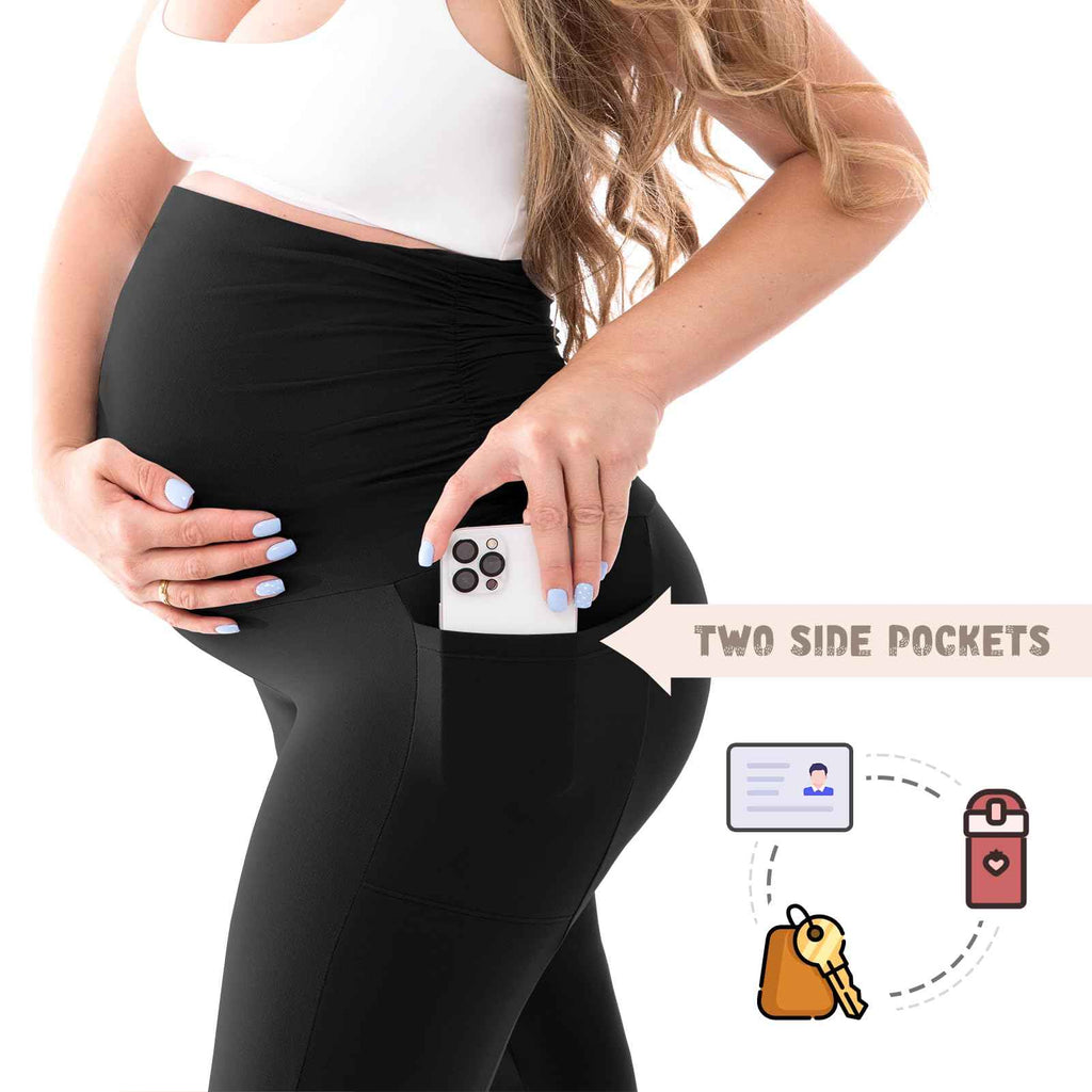 Leggings Maternité Confortables avec Poches