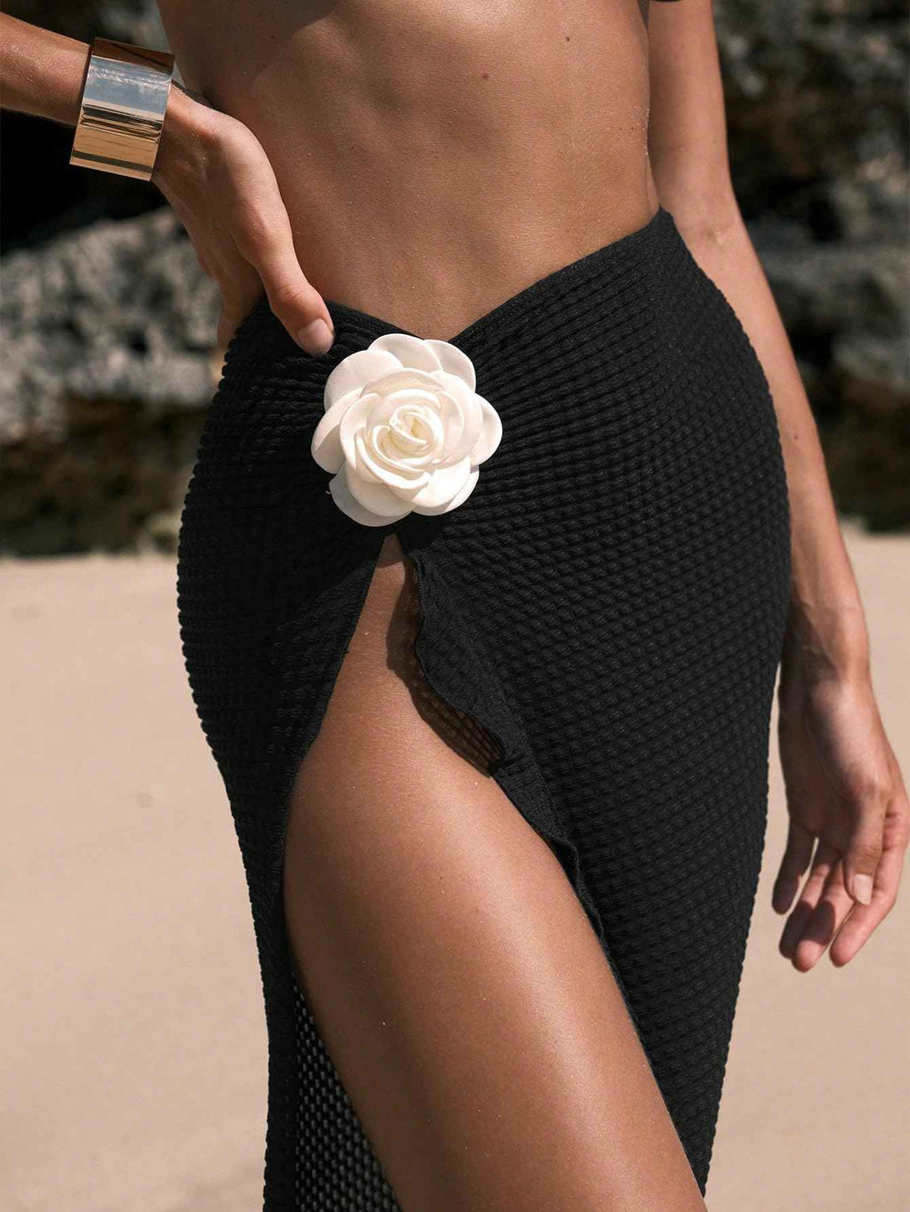 Jupe de Plage Échancrée Femme Verdusa
