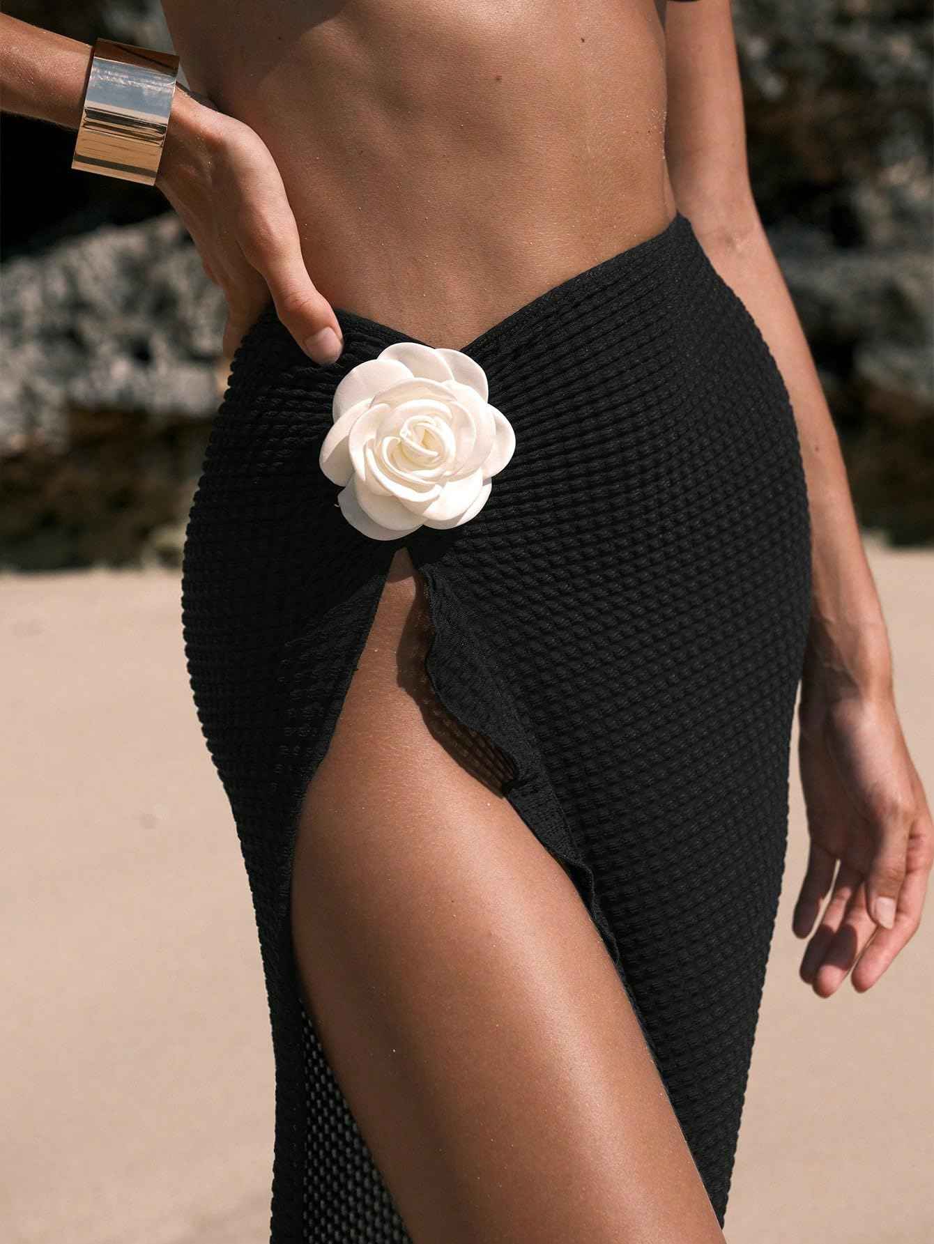 Jupe de Plage Échancrée Femme Verdusa