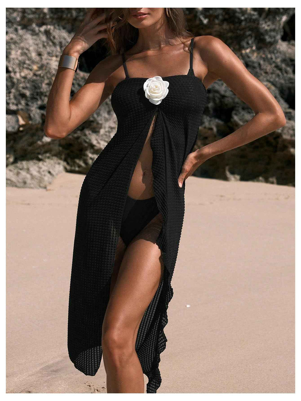 Jupe de Plage Échancrée Femme Verdusa