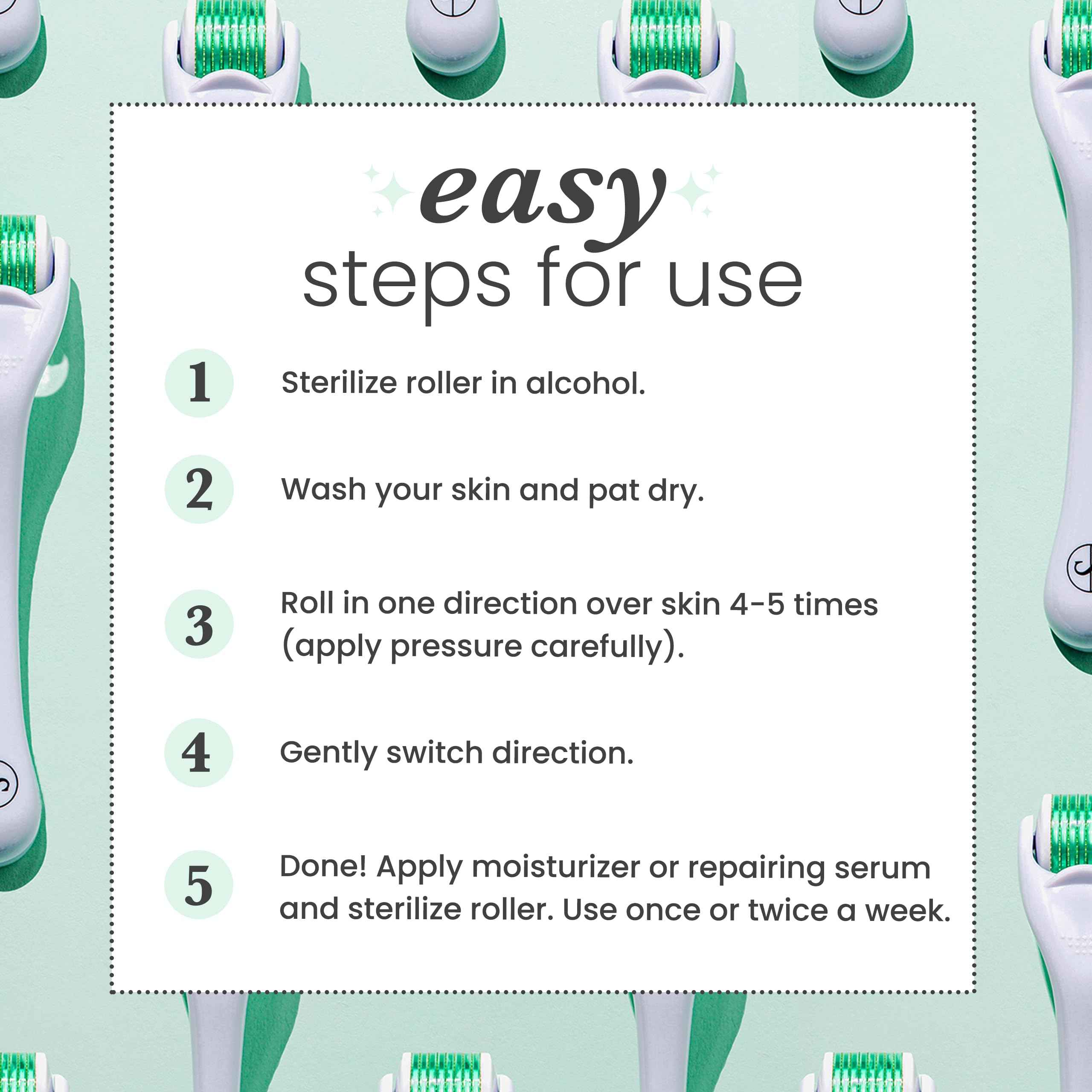 Roller Sdara Skincare pour le visage, la barbe et les cheveux - Soin pour hommes et femmes - Elegance_empire-shop