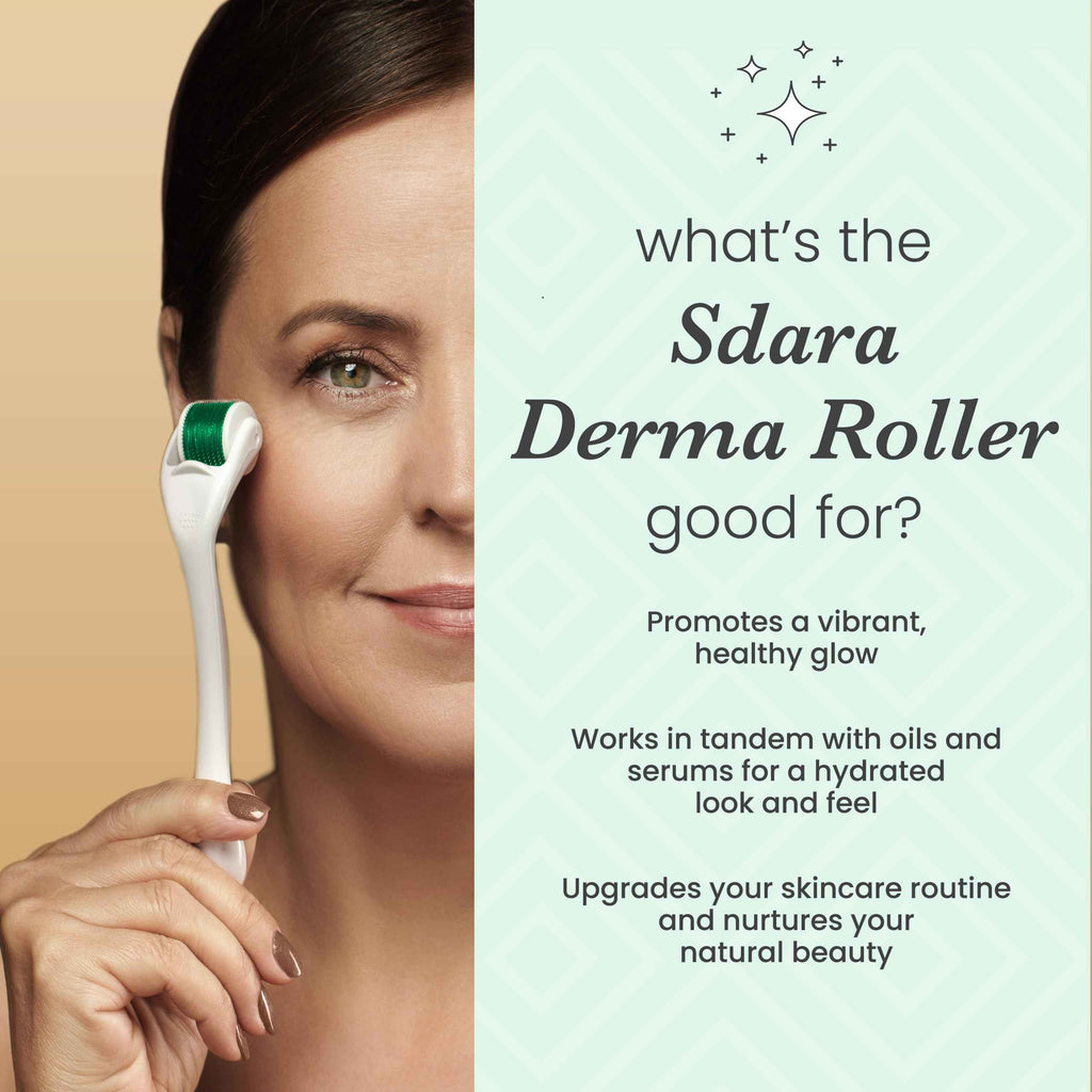 Roller Sdara Skincare pour le visage, la barbe et les cheveux - Soin pour hommes et femmes - Elegance_empire-shop