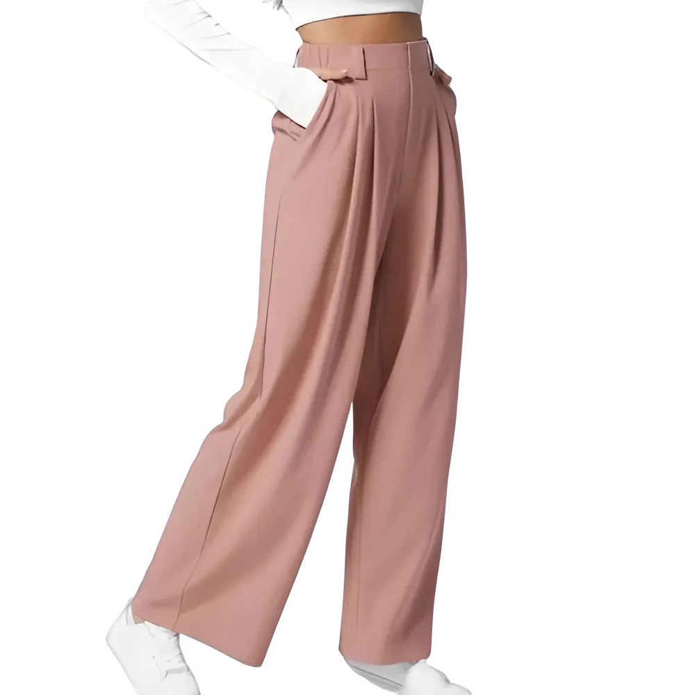 Pantalon Large Élégant Femme Bureau
