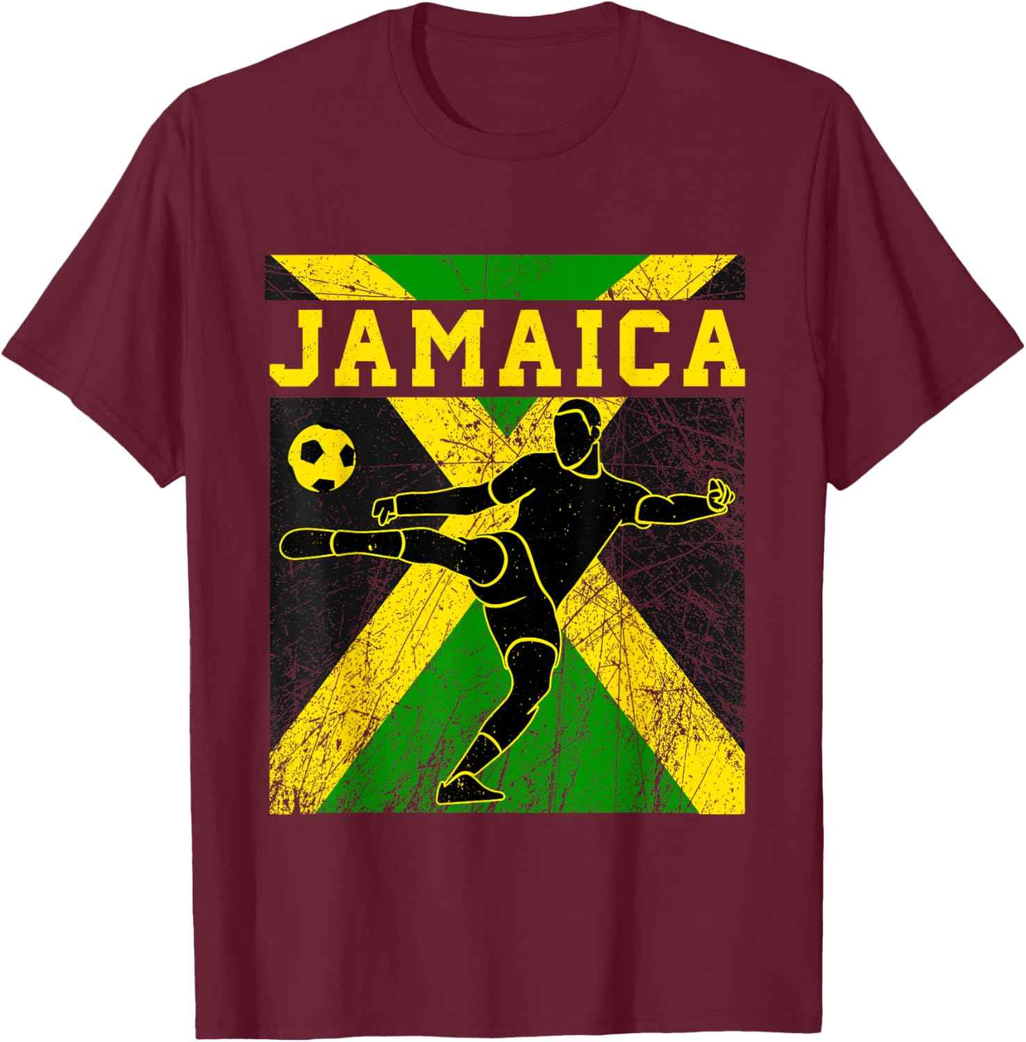 Jamaica Football Apparel Jamaican national Reggae Boys mens T-Shirt