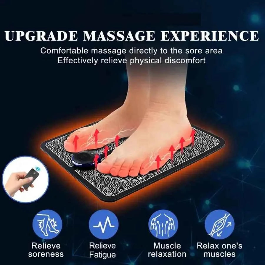 Foot Neurological Massage with Remote Control, Foot Massage Pad, Muscle Relaxation, Portable Foot