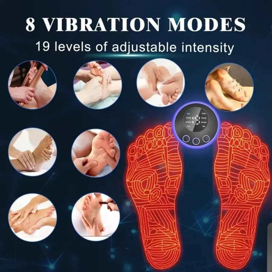 Foot Neurological Massage with Remote Control, Foot Massage Pad, Muscle Relaxation, Portable Foot
