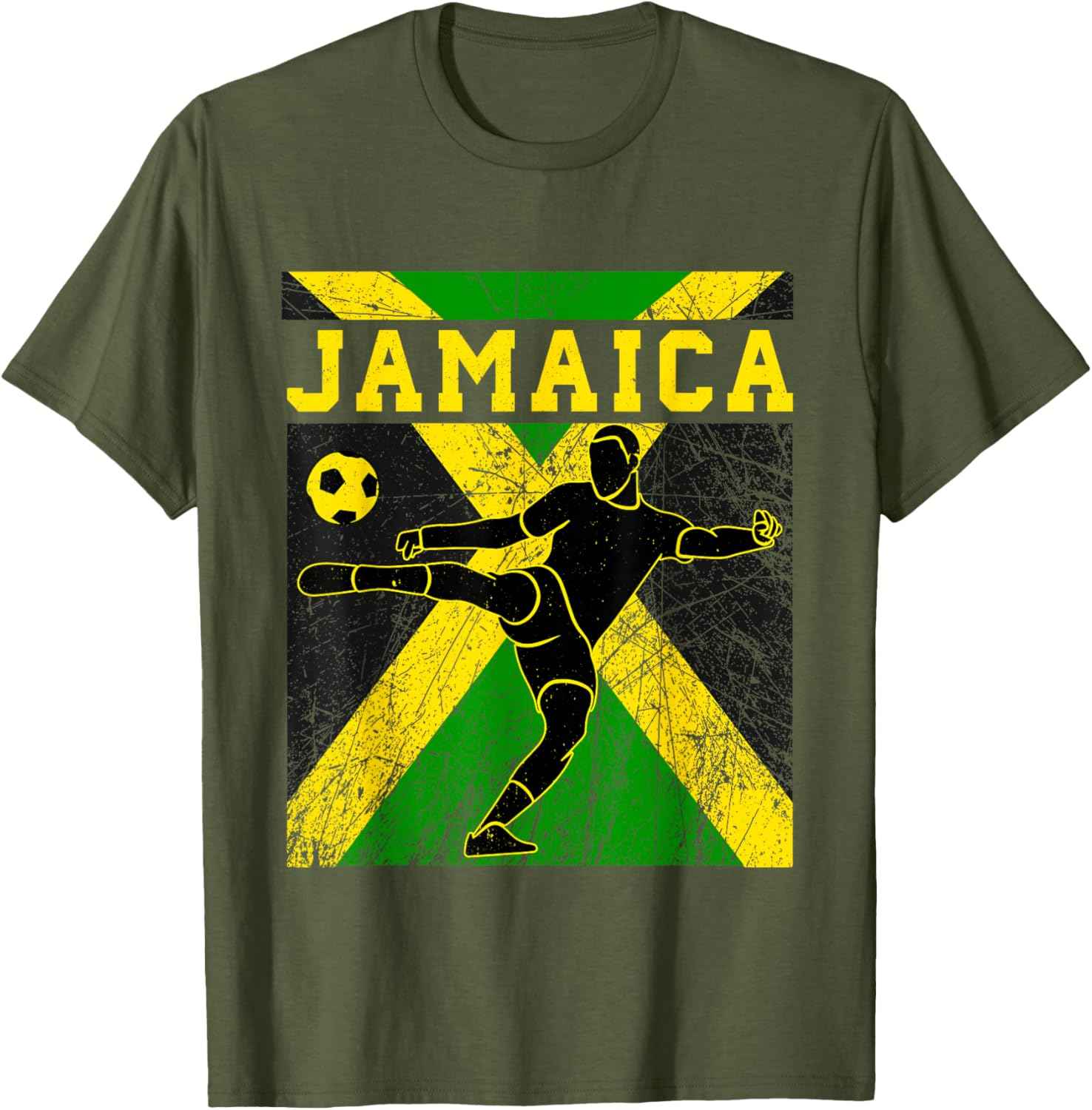 Jamaica Football Apparel Jamaican national Reggae Boys mens T-Shirt