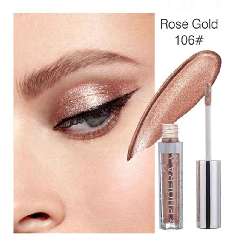 16 Colors Diamond Eyeshadow Liquid Glitter Eye Shadow Pearly Shimmer Eyeshadow Lasting Waterproof Eye Makeup Korean Cosmetics