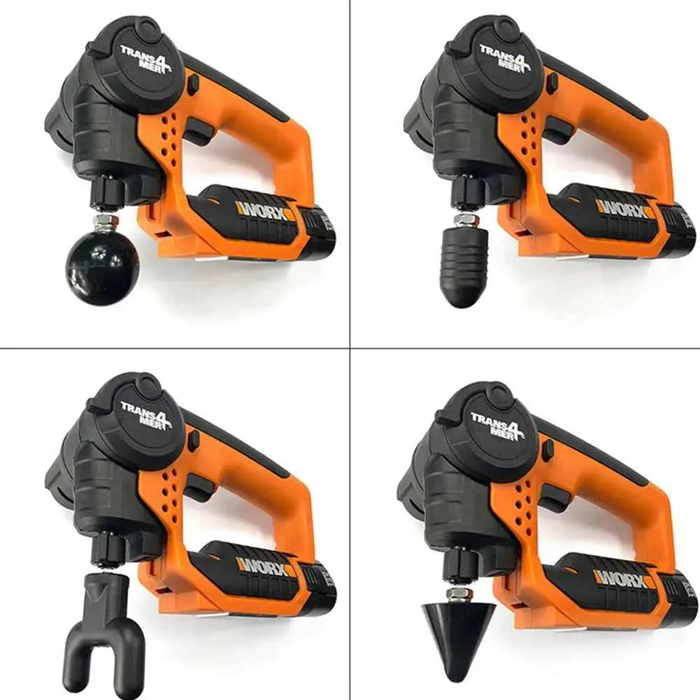 Accessoires pistolet de massage pour collection de têtes remplaçables et jeux de pointes, ensemble d'instruments de percussion pour massage profond des muscles du corps - Elegance_empire-shop