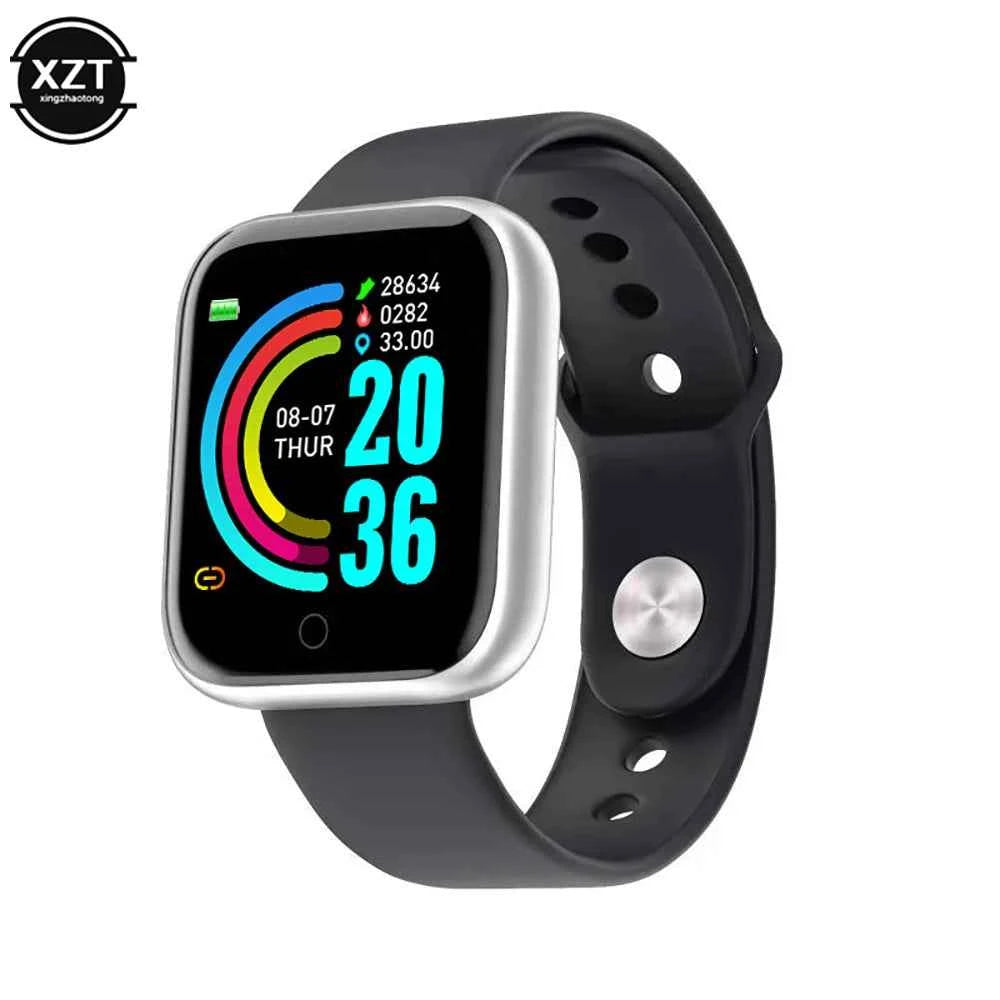 D20 Smart Watch Waterproof Fitness Tracker Heart Rate Monitor Blood Pressure Bluetooth Smartwatch On Wrist for Apple IOS Android