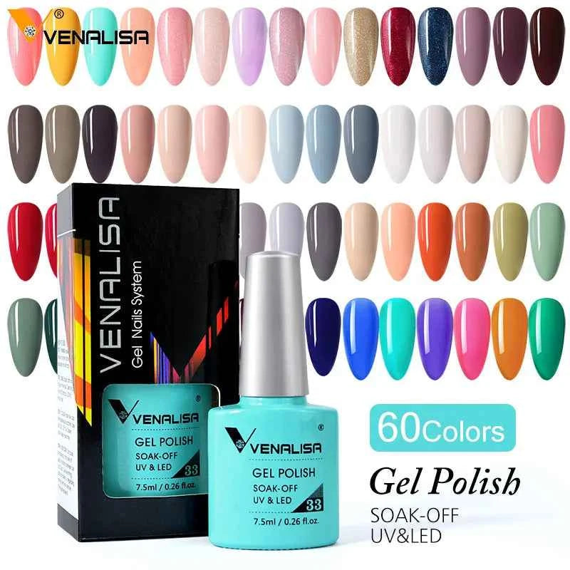 Venalisa VIP4 7.5ml Gel Nail Polish Hema Free Full Coverage Beautiful Semi Permanent Soak Off UV LED Gel Nail Polish Gel Lacquer
