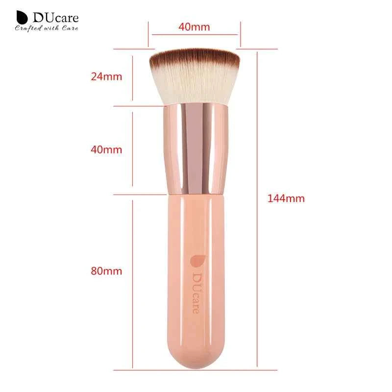 DUcare Foundation Brush Flat Top Kabuki Makeup Brushes Synthetic Hair Liquid Blending Mineral Powder Buffing Stippling Cosmetics
