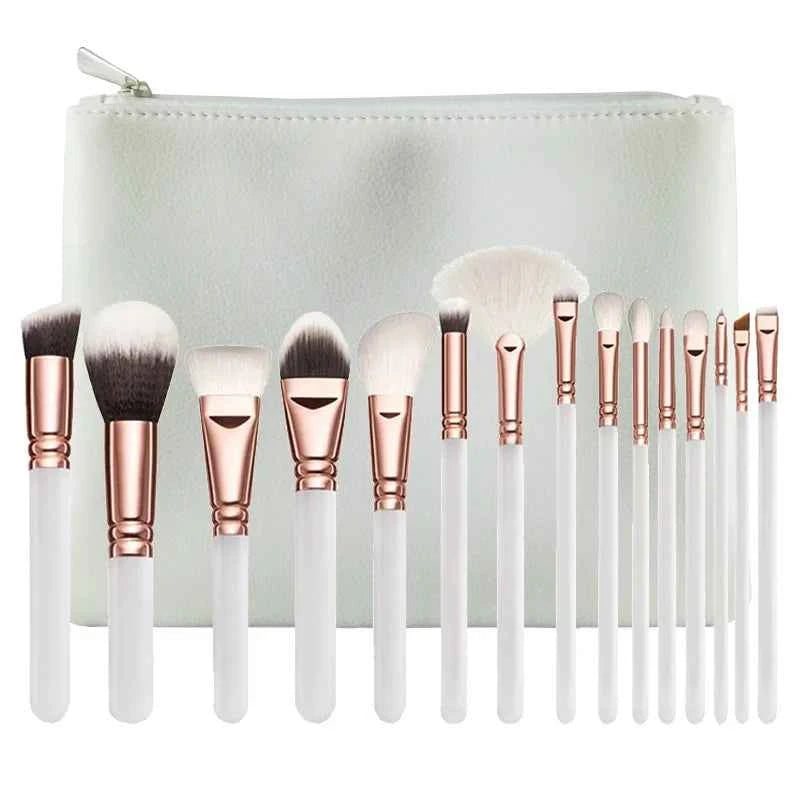RANCAI Cosmetics Makeup Brushes Set 10/15pcs Complete Kit Powder Eyebrochas Eyeshadow Brush High Quality Makeup Brushes
