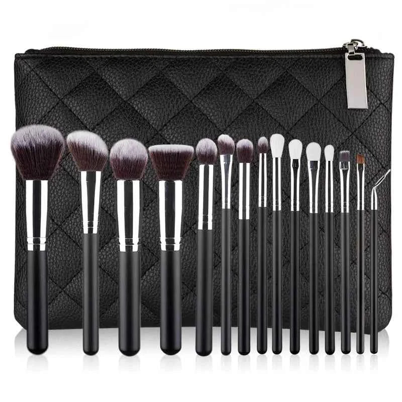 RANCAI Cosmetics Makeup Brushes Set 10/15pcs Complete Kit Powder Eyebrochas Eyeshadow Brush High Quality Makeup Brushes