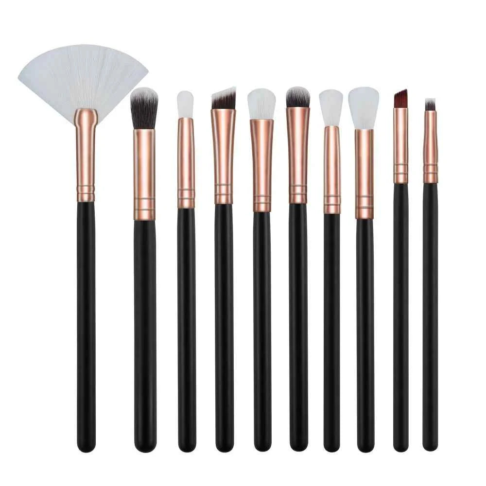 RANCAI Cosmetics Makeup Brushes Set 10/15pcs Complete Kit Powder Eyebrochas Eyeshadow Brush High Quality Makeup Brushes