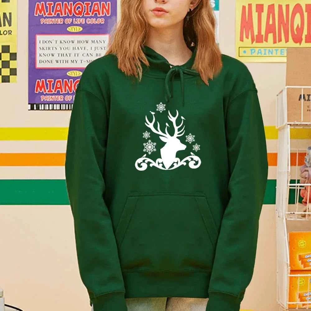 Haut Sweat à Capuche Femme Automne Hiver