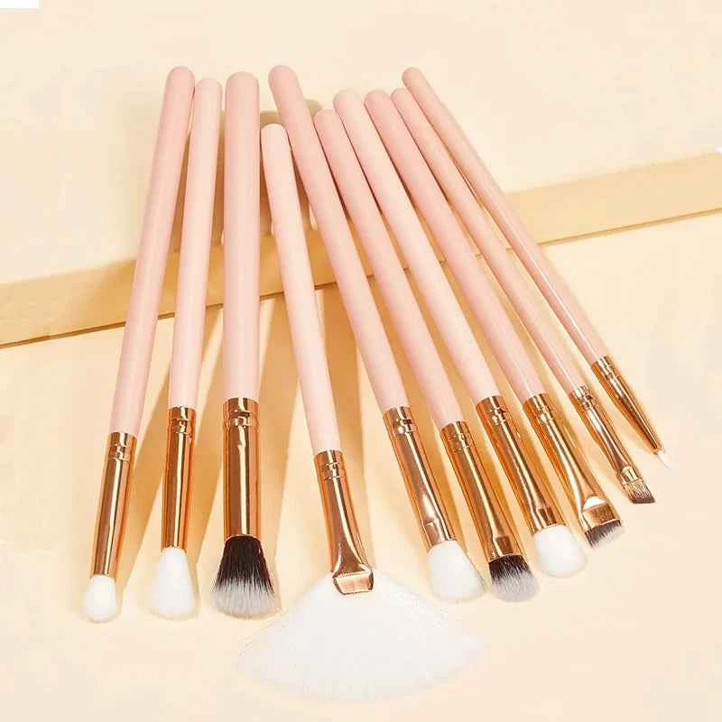RANCAI Cosmetics Makeup Brushes Set 10/15pcs Complete Kit Powder Eyebrochas Eyeshadow Brush High Quality Makeup Brushes