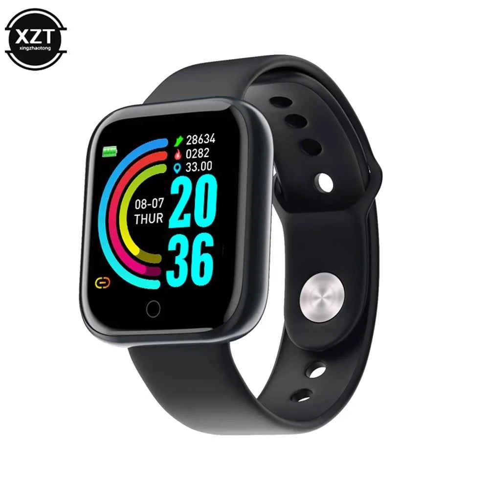 D20 Smart Watch Waterproof Fitness Tracker Heart Rate Monitor Blood Pressure Bluetooth Smartwatch On Wrist for Apple IOS Android