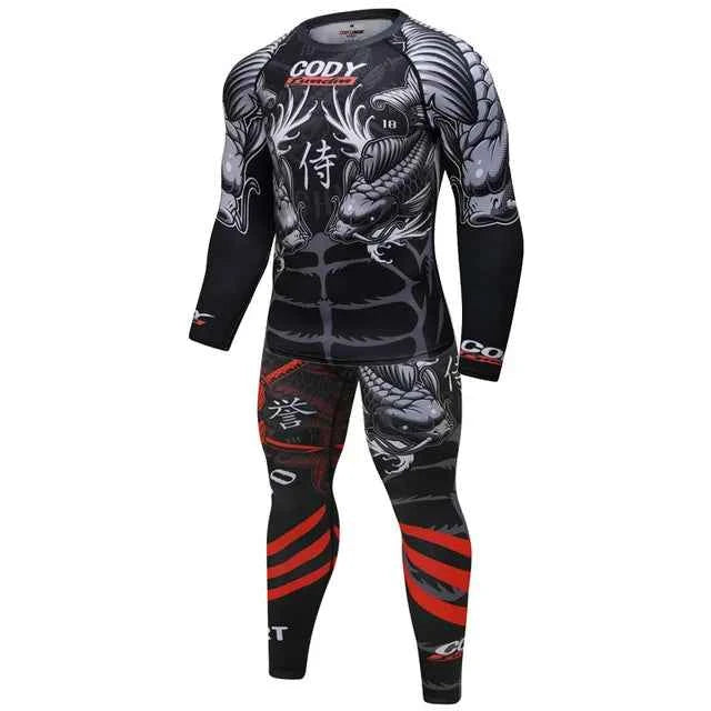 Men T shirt+Pants MMA Boxing Muay Thai Shorts kickboxing suit Boxeo Fitness Sport suits Jersey Jiu Jitsu T-shirt Brand clothing