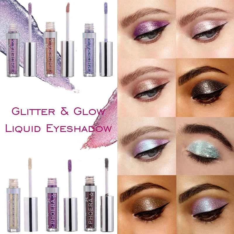 16 Colors Diamond Eyeshadow Liquid Glitter Eye Shadow Pearly Shimmer Eyeshadow Lasting Waterproof Eye Makeup Korean Cosmetics