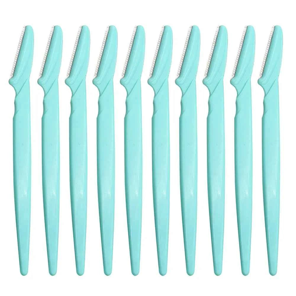 10Pcs Professional Trimmer Safe Blade Shaping Knife Eyebrow Blades Face Hair Removal Scraper Shaver Makeup Tool Beauty Cosmetics