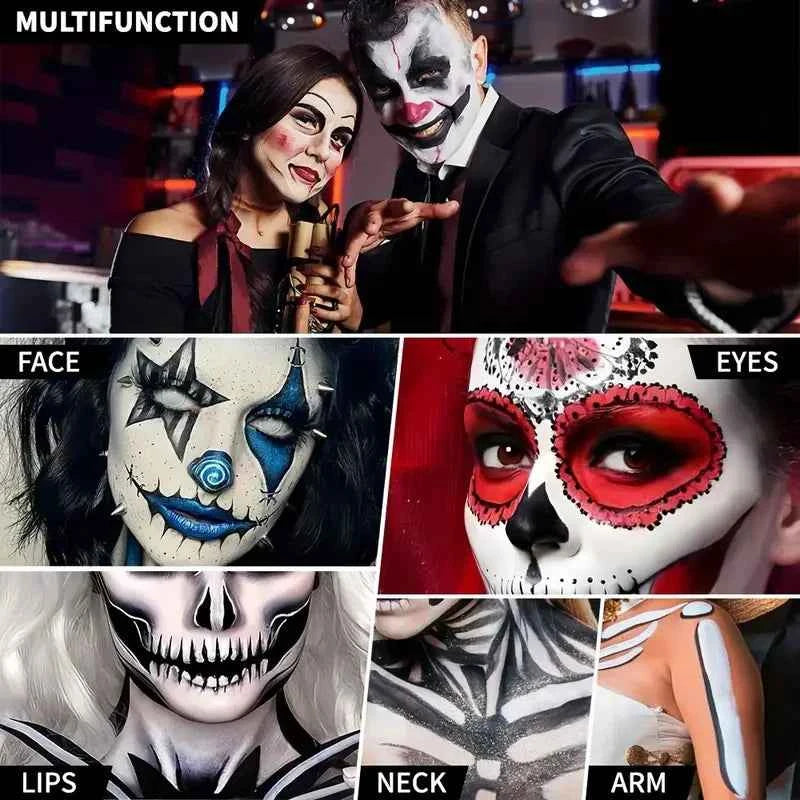 30G Water Monochromatic Face Body Painting Palette Halloween Festive Washable face and body paint Makeup Costume Body Partie