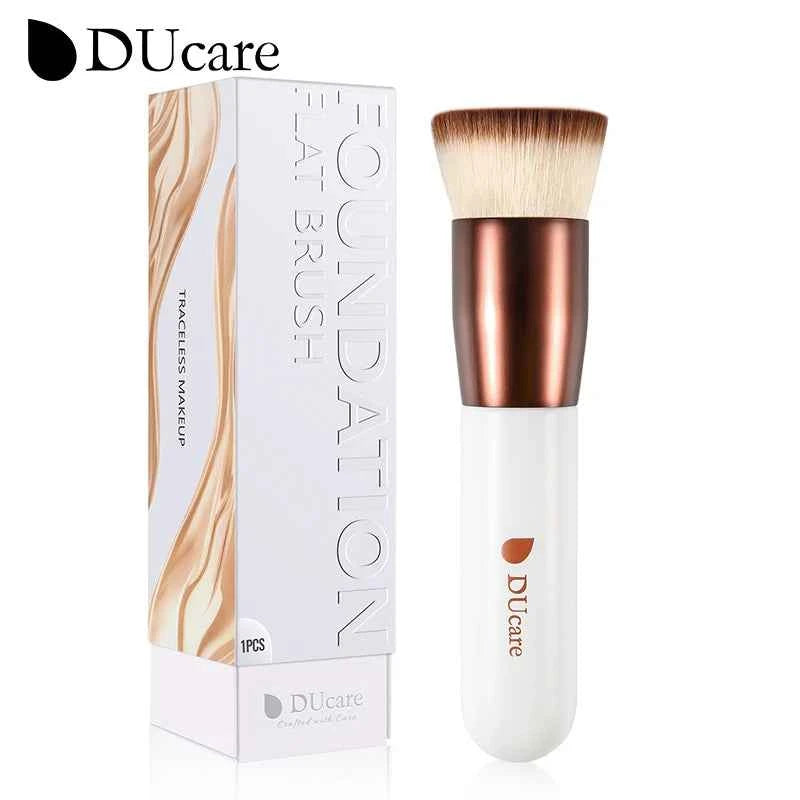 DUcare Foundation Brush Flat Top Kabuki Makeup Brushes Synthetic Hair Liquid Blending Mineral Powder Buffing Stippling Cosmetics