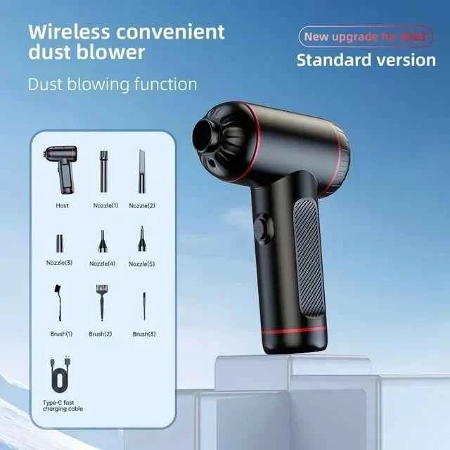 New 1600000Pa 5 in1 Wireless Automobile Vacuum Cleaner Portable Robot Vacuum Cleaner Handheld Mini For Car Home Appliance