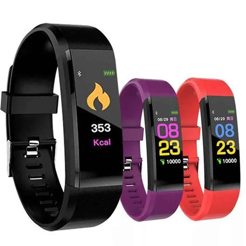 115plus Kids Smartwatch Bluetooth 4.0 Intelligent Sports Bracelet for iOS Android Sport Fitness Tracker Touch Wristband Watch