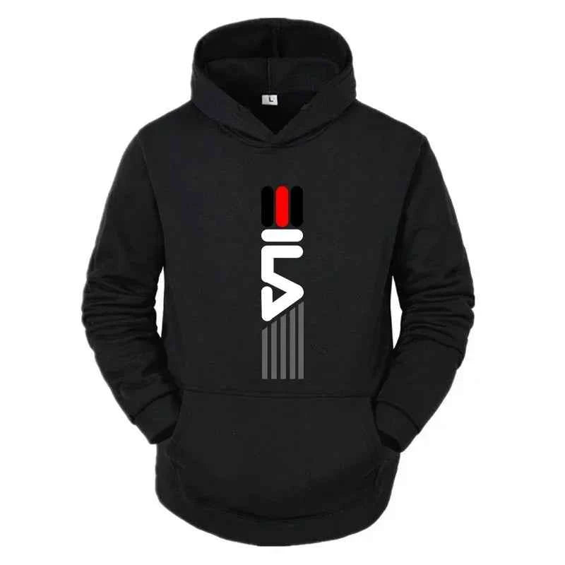 Men's Tracksuit Hooded Sweatshirt+Sweatpants 2 Pcs Sets Sports Suit Casual Jogger Sportswear 2 Piece Male Fleece Streetwear Sets