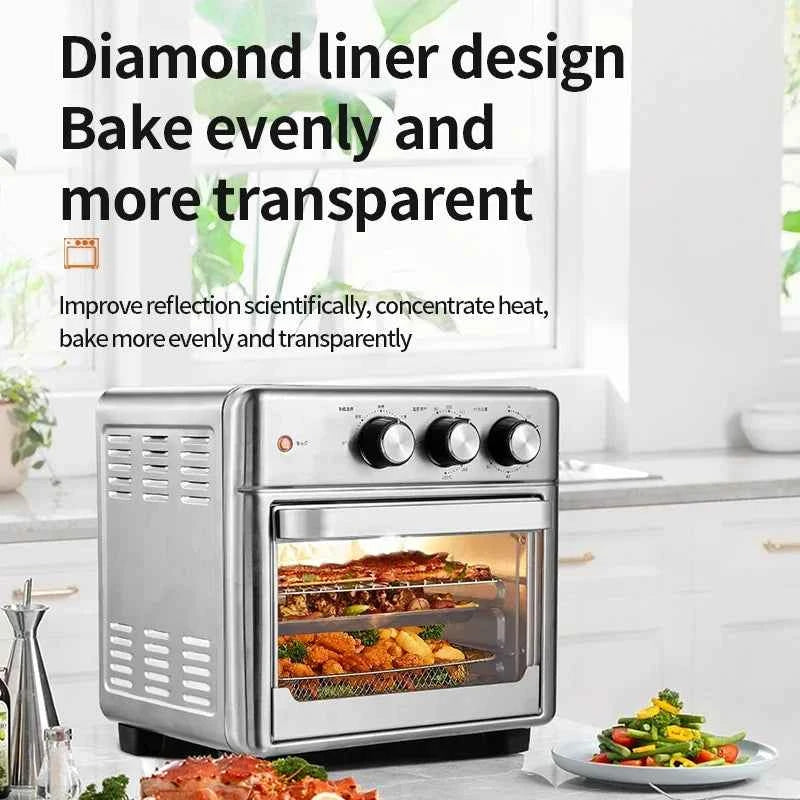13L Air Fryers 26L Large Capacity Electric Fryer Oven Oilless Cooker Visible Window Household Kitchen Deep Fryer without Oil