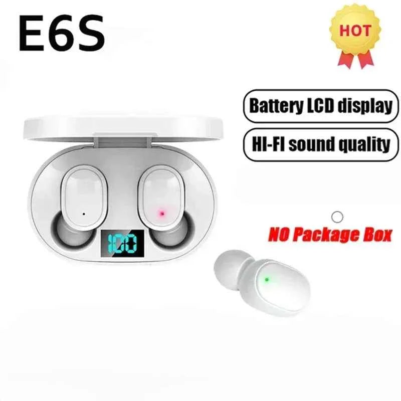 E6S Wireless Bluetooth Earphones TWS Bluetooth Headset Wireless Earbuds Noise Cancelling Earphones with Microphone Headphones