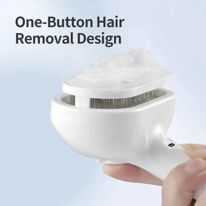 Peigne professionnel électrique pour animaux ROJECO Spray de soin pour animaux et brosse à cheveux chauffage vapeur - Elegance_empire-shop