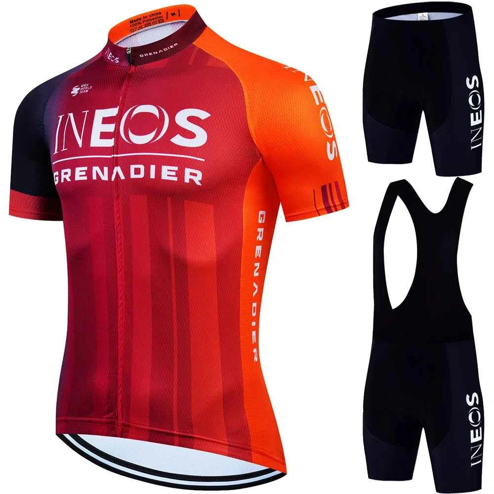 INEOS Cycling Outfit 2025 Jersey Men's Mtb Pants Man Maillot Cyclisme Sports Set Bike Clothing Shorts Bikes Equipment Jerseys