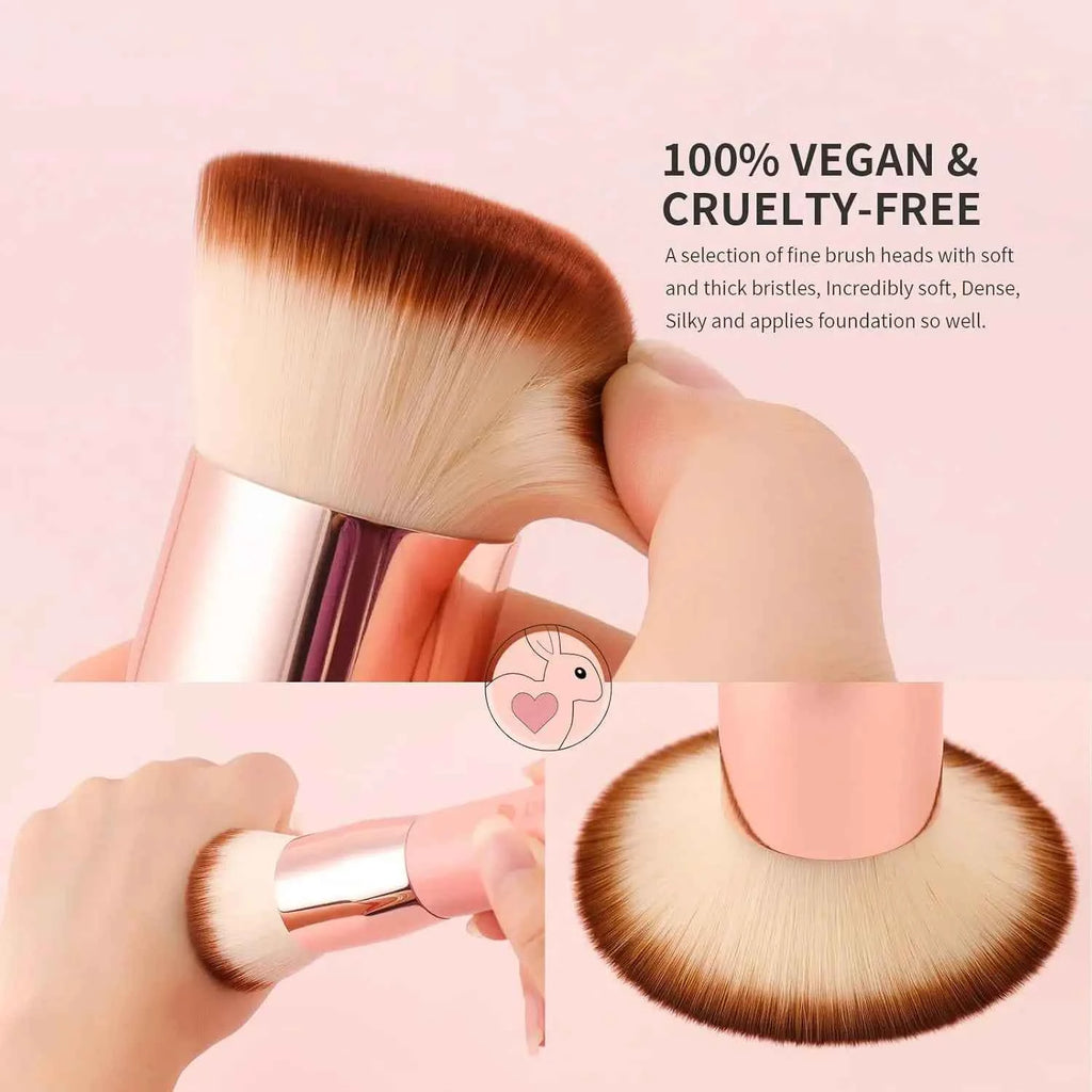 DUcare Foundation Brush Flat Top Kabuki Makeup Brushes Synthetic Hair Liquid Blending Mineral Powder Buffing Stippling Cosmetics