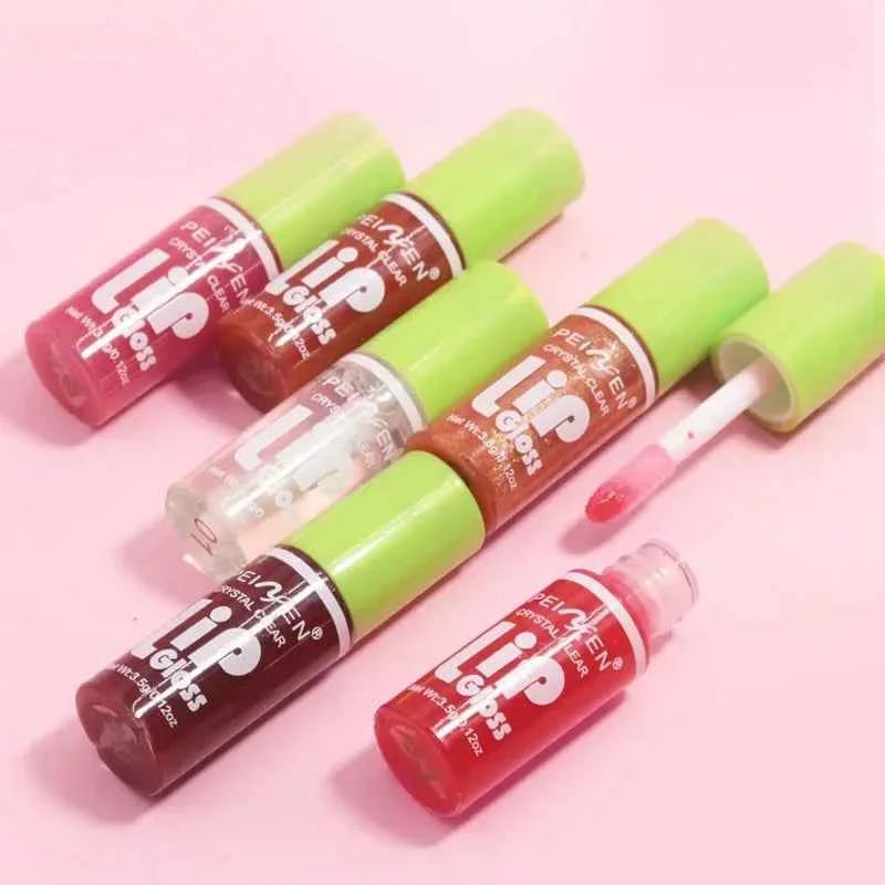 6PCS moisturizing lip gloss, transparent lipstick, sexy lips, lip cosmetics