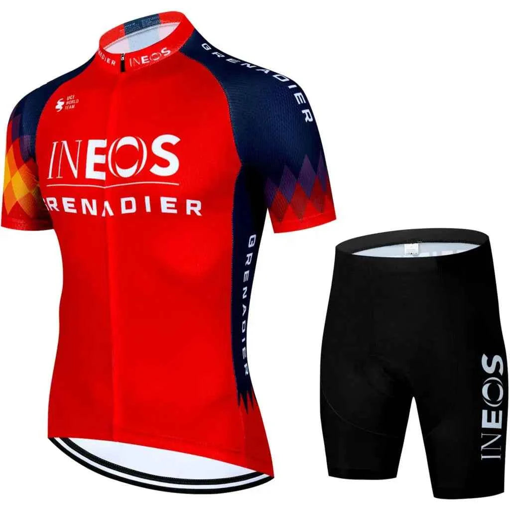 INEOS Cycling Outfit 2025 Jersey Men's Mtb Pants Man Maillot Cyclisme Sports Set Bike Clothing Shorts Bikes Equipment Jerseys