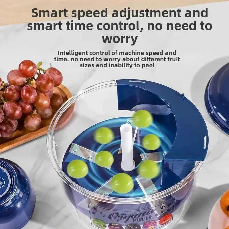 Effortless Peeling Kitchen Useful Things Automatic Electric Grape Peeler — Manual-Free Berry Fruit Peeler Garlic Peeling Machine