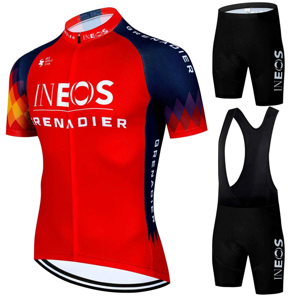 INEOS Cycling Outfit 2025 Jersey Men's Mtb Pants Man Maillot Cyclisme Sports Set Bike Clothing Shorts Bikes Equipment Jerseys