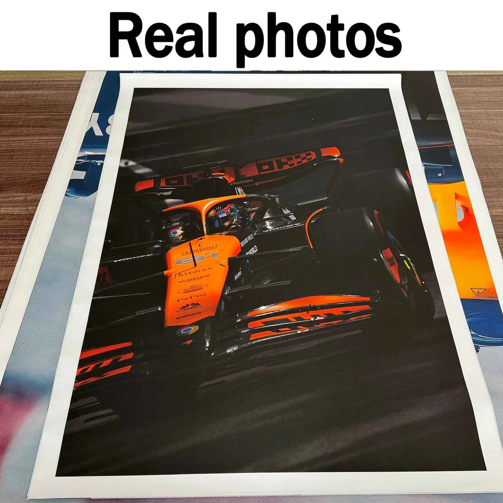 Oscar Piastri #81 MCL F1 Poster Racing Wall Art for Man Cave, Living Room & Office, Formula 1 Fan Gift Wall art decor Home Decor
