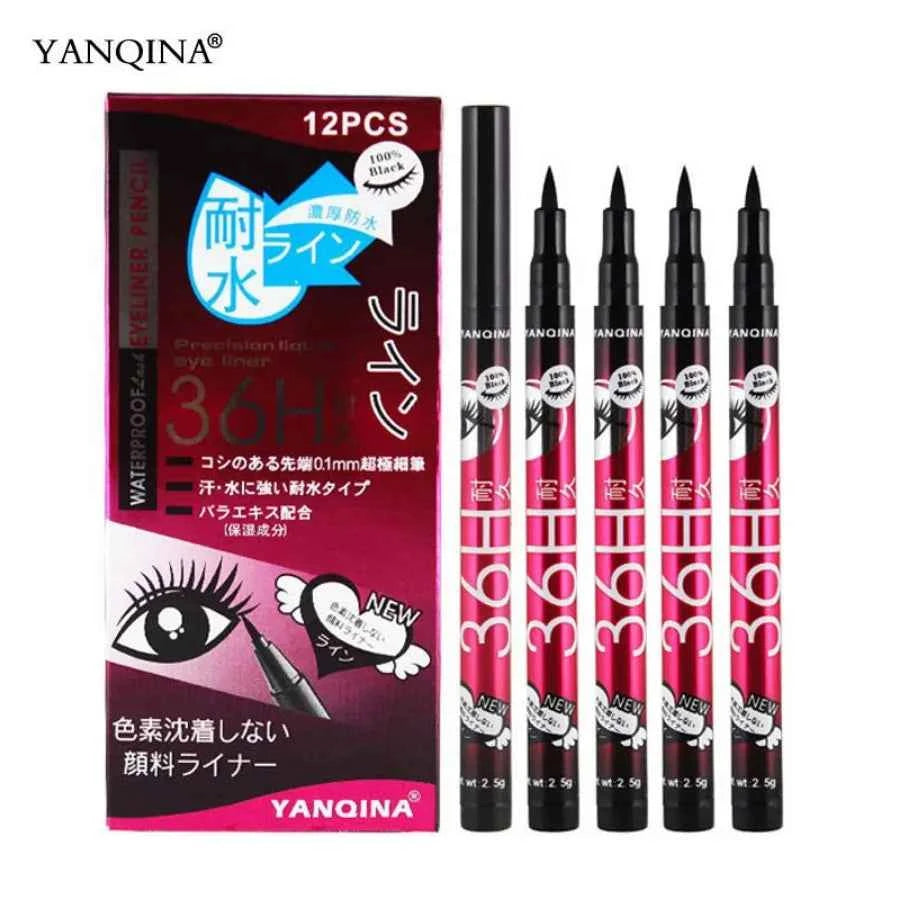 Black Eyeliner Pen Eyes Makeup Waterproof Liquid Eye Liner Pencil Make up Long-lasting Eyelid Drawing Cosmetics